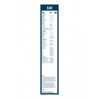 Bosch Twin 530/530 mm Mercedes Zetros 08.2009→ ablaktörlő (3397118400) Bosch Twin 530/530 mm Mercedes Zetros 08.2009→ ablaktörlő (3397118400)
