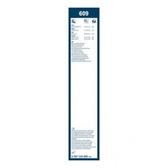 Bosch Twin 600/600 mm Daf LF 26, 36, 45, 46, 55, 56 04.2001→ ablaktörlő (3397118309)