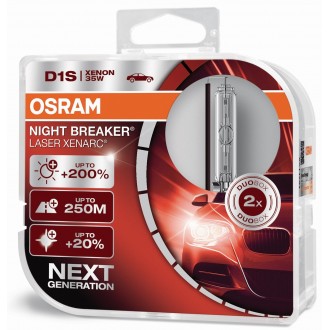 Osram D1S Xenarc Night Breaker Laser +200% 2Db/Csomag Osram D1S Xenarc Night Breaker Laser +200% 2Db/Csomag