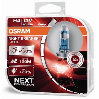 Osram H4 Night Breaker LASER Gen2 +150% 2db/Csomag