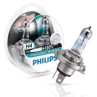 Philips H4 X-Treme Vision +130% 2db/Csomag Philips H4 X-Treme Vision +130% 2db/Csomag